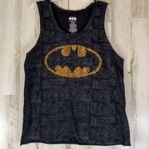 TM & DC Comics Girls Batman Rhinestone Muscle Top